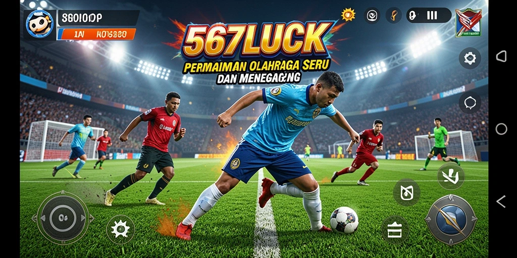 Tampilan gameplay seru di 567LUCK dengan aksi olahraga menegangkan.