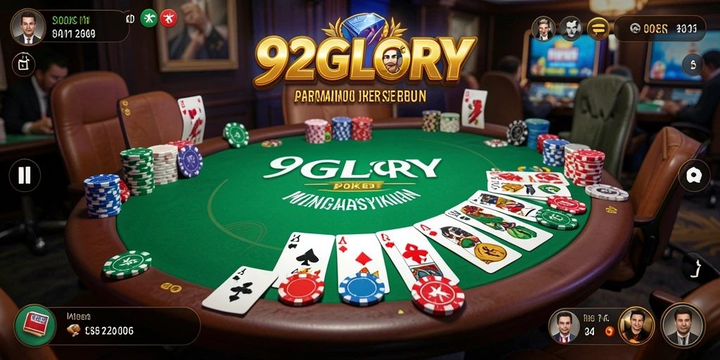 Gameplay menarik dari aplikasi poker 92GLORY yang membangkitkan adrenalin.