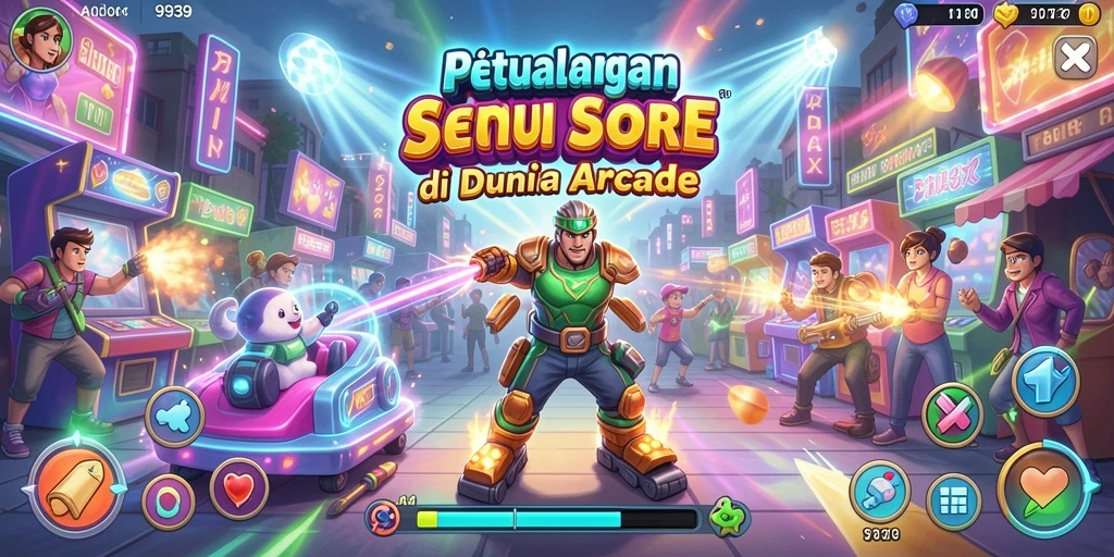 Tampilan gameplay seru dalam 9939 yang menantang di dunia Arcade.