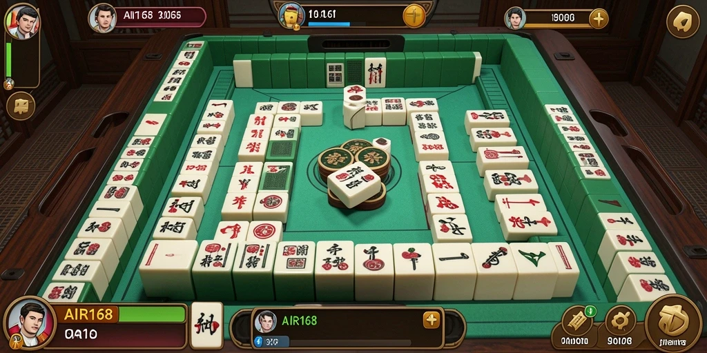 Tangkapan layar dari gameplay Mahjong yang menakjubkan di AIR168.