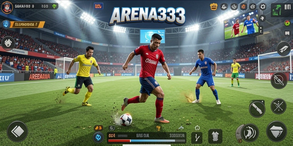 Tampilan seru dari gameplay <strong>ARENA333</strong> yang menampilkan aksi olahraga.