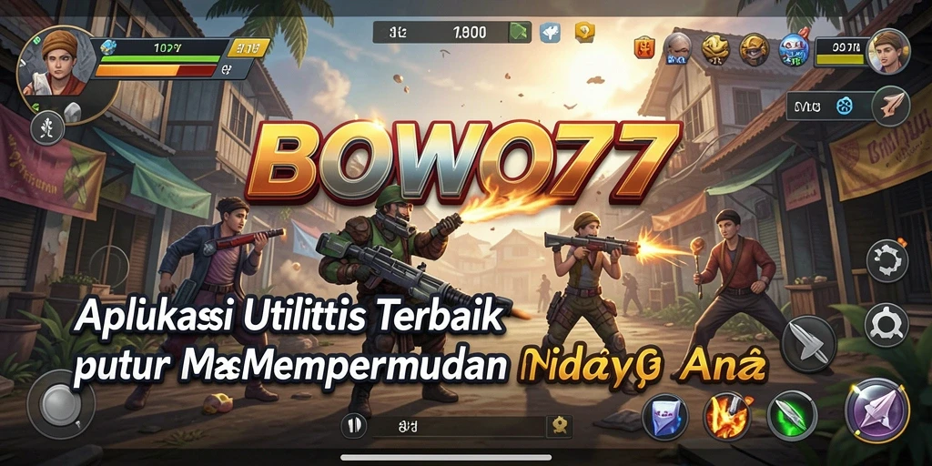 Tampilan antarmuka aplikasi BOWO77 yang ramah pengguna.