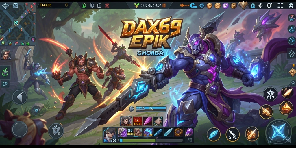 Tampilan gameplay DAX69 yang penuh aksi dan strategi.