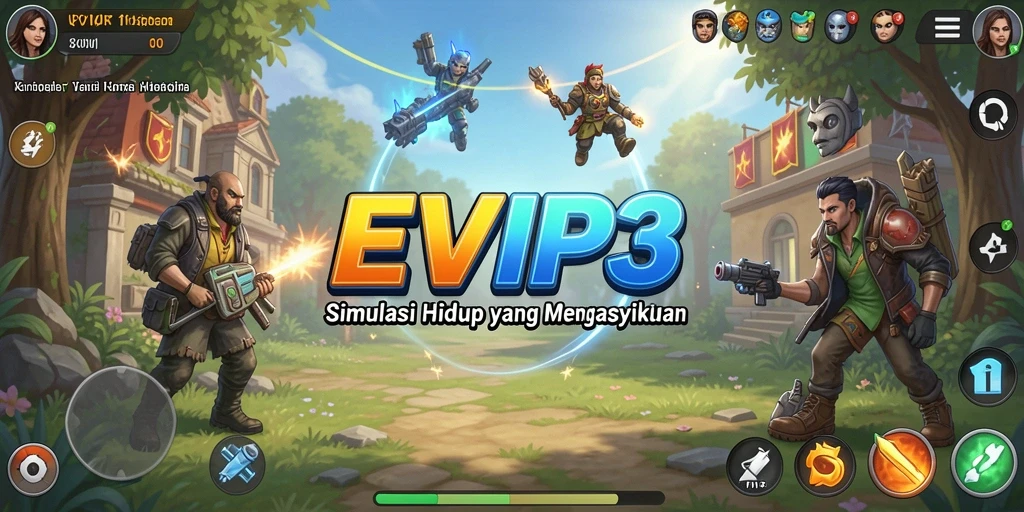 Pengalaman gameplay menarik dalam EVIP3 dengan banyak interaksi.