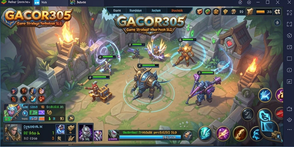 Tampilan gameplay SLG yang mendebarkan dan strategis.