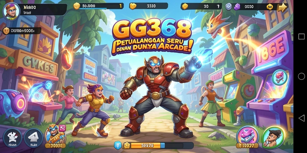 Tampilan gameplay GG368 yang seru dan penuh warna.