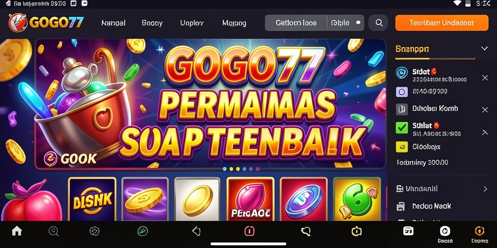Tampilan grafis yang memukau dalam gameplay Slot GOGO77.