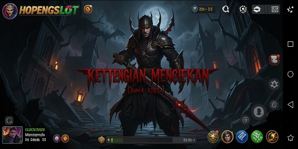 Tangkapan layar gameplay HOPENGSLOT yang menampilkan suasana horror mencekam.