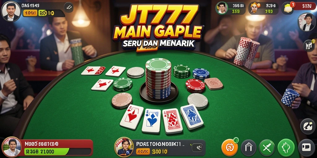 Tangkapan layar gameplay Gaple yang seru dan menarik.