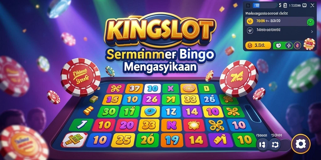 Tampilan gameplay KINGSLOT yang menegangkan dan penuh warna.
