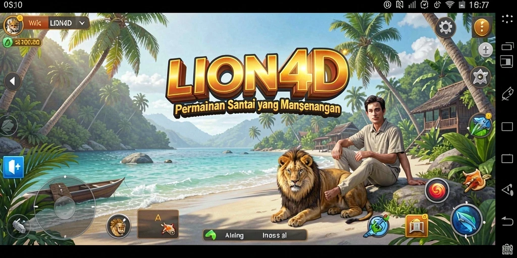 Tampilan gameplay LION4D yang mengasyikkan dan penuh warna.