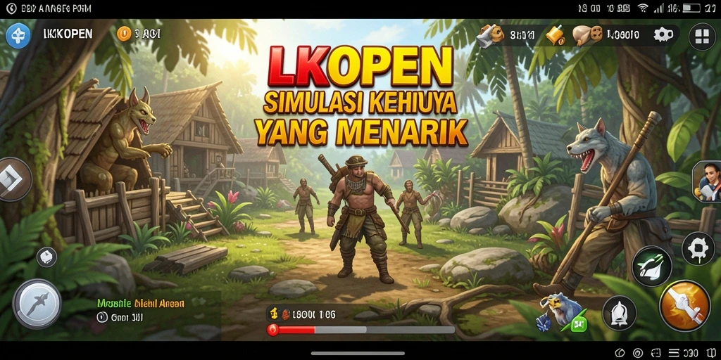 Tangkapan layar LKOPEN menampilkan pengalaman simulasi kehidupan yang seru.