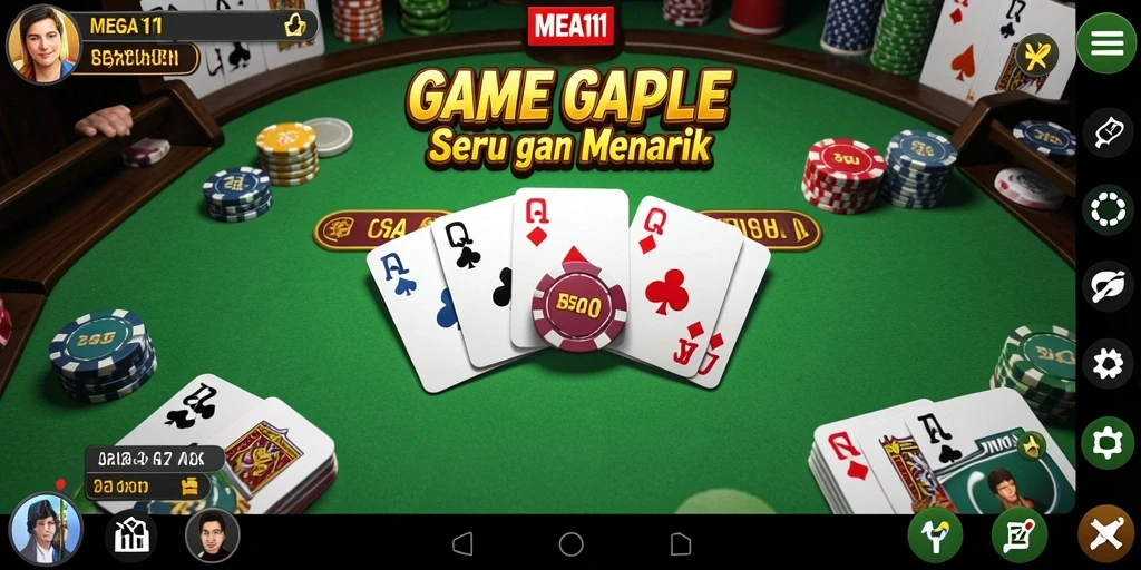 Tampilan gameplay MEGA111 yang menarik dan seru.