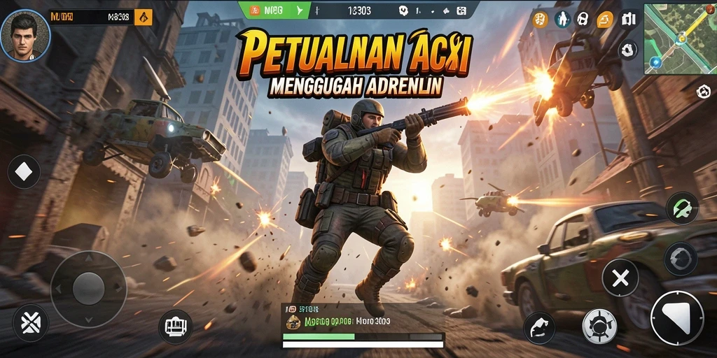 Screenshot MPO303 menunjukkan aksi pertarungan yang mendebarkan.