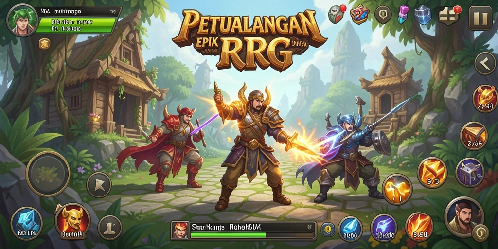 Gameplay N06 yang mendebarkan dalam pertempuran RPG.