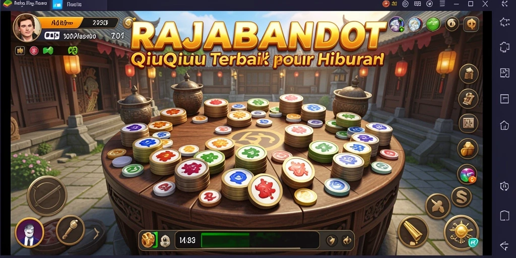 Screenshot gameplay RAJABANDOT dengan grafik cerah dan antarmuka menarik.