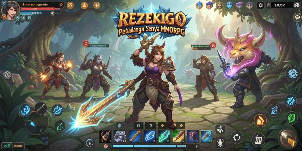 Screenshot gameplay menarik dari REZEKIGO MMORPG.