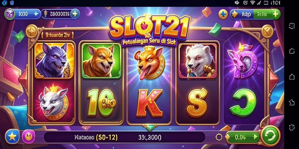 Tampilan gameplay SLOT21 yang menakjubkan dan penuh petualangan.