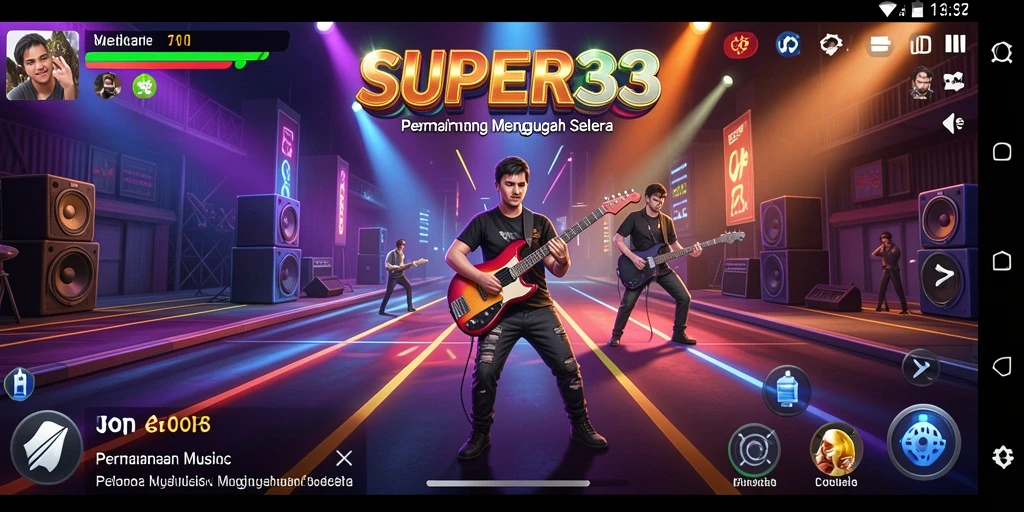 Menampilkan gameplay seru dan interaktif SUPER33.