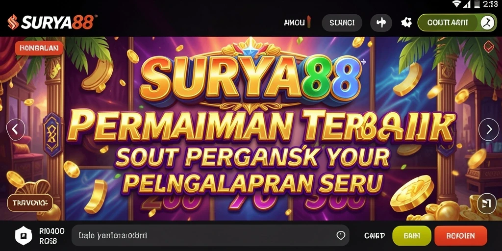 Tampilan gameplay menarik dan interaktif dari SURYA88 yang menghibur.