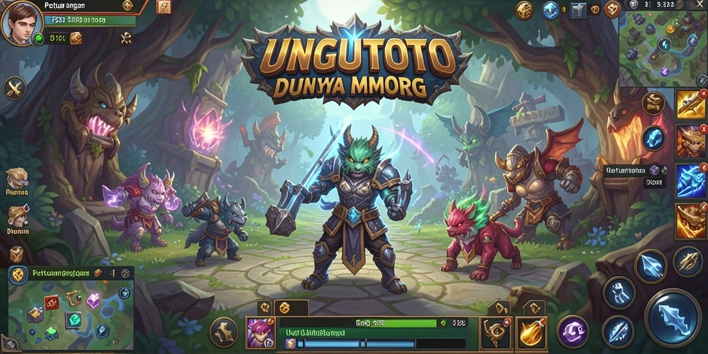 Tampilan gameplay UNGUTOTO menunjukkan aksi seru di dunia MMORPG.